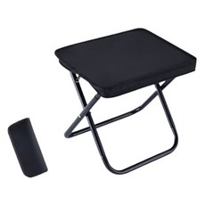 NEWNO 便攜式寬版折疊大尺寸輕量椅, 黑色, 1個