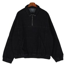 Freestyle 男款 Oversize 水洗彈性丹寧套頭風衣 IN101