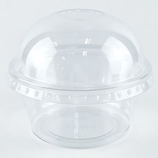 圓頂蓋無孔醬料容器 72ml, 50個, 1入