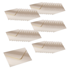 Rediello 牛皮紙迷你卡片信封, 50個, 白色