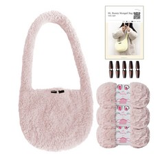 yarna 하이바니 몽실백 DIY 패키지 세트, 09 핑크, 1세트