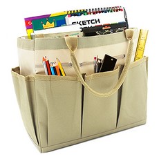 Seeticompany大容量多口袋化妝包 軍綠色