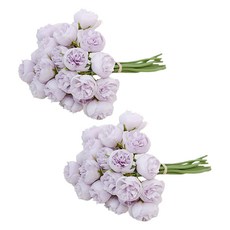 人造冰島玫瑰花束, 紫羅蘭色, 2個