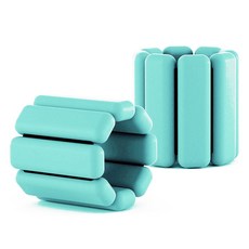 Luaz 手腕腳踝矽膠沙袋負重帶 2入, 500g, 薄荷綠