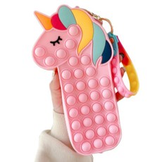 타이디홈 핫한 인기있는 필통 유니콘, 핑크, 1개