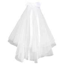 Flowcode 新娘派對道具 婚禮頭紗, 白色, 1個