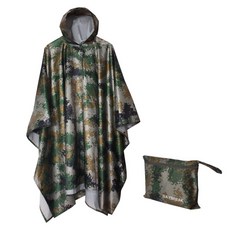 DAYBREAK 迷彩防水斗篷雨衣, Digital, 1個