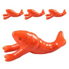 왕새우 세라믹 수저 받침, 3번, 4개