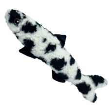 黃金貓 貓草玩具嗨玩系列 斑點魚，內含貓草，尺寸加大加長，柔軟親膚小兔絨材質, 1個