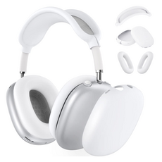 Daily Nest 簡約 AirPods Max 保護殼 + 耳罩 + 頭帶套組, 白色, 單一商品, 1套