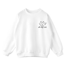 Jennie 兒童寬鬆版 Oh My Cat 大學T JN1067M