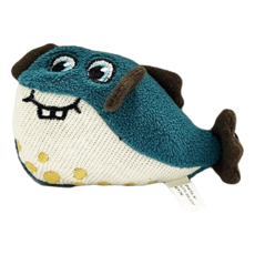 黃金貓 熱帶魚系列 貓草玩具, 1個, 藍色魚