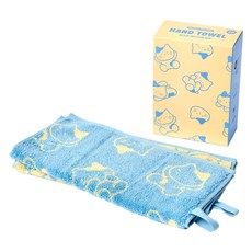 BUTTERSHOP All Day萬歲牛奶貓擦手巾, 藍色, 2個
