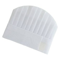 NEO 拋棄式廚房不織布衛生帽, 4個, 白色