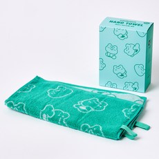 BUTTERSHOP All Day Jump Rainy 手巾 34 x 34 cm 2入, 薄荷, 1套