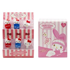 Bo friends 三麗鷗 Hello Kitty 水果叉 3款 x 2入 + 美樂蒂 飯糰模具 組合, 1套, 混合色