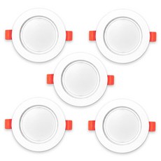 LED 145mm 다운라이트 S 15W 주광색, 화이트, 5개