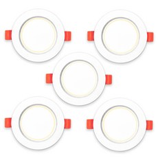 LED 145mm 다운라이트 S 15W 주백색, 화이트, 5개