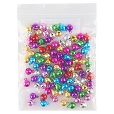 Uniart 大容量迷你鈴鐺 8mm 105入, 1個, 混色