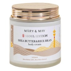 MARY&MAY 乳木果油與米糠身體乳霜, 1個, 250ml