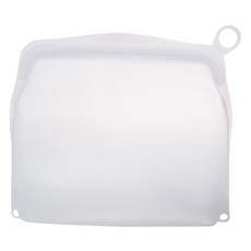 살림백서 생활백서 제로웨이스트 실리콘 지퍼백 1000ml, 화이트, 1개