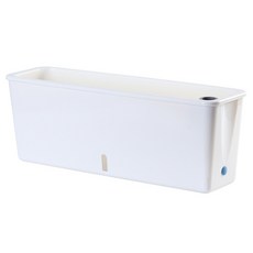 폴라 홈 텃밭 가드닝 자동급수 화분, 화이트 + 화이트, 1개