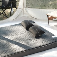 폴라리스캠프 캠핑용 양면 카본 탄소매트, 애쉬카키