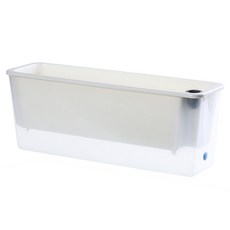 폴라 홈 텃밭 가드닝 자동급수 화분, 화이트 + 투명, 1개