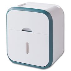 Sky-Wiz 浴室衛生紙架, 白綠色, 1個