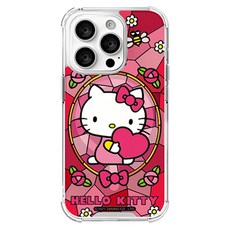 헬로키티 스페인드글라스 맥세이프 젤하드 휴대폰 케이스