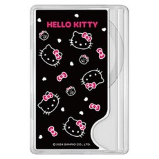 MPICK Hello Kitty 臉型 MagSafe 卡夾, 黑色, 1個