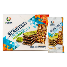 海苔堅果夾心 山葵風味 16包, 1盒, 304g