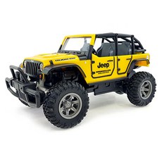 2.4Ghz 1:24 지프 루비콘 오프로드 RC카 HEX115858YE, 옐로우, 1개