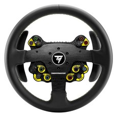 THRUSTMASTER 圖馬斯特 EVO Racing 32R Leather ADD ON PS5/PS4/XBOX/PC適用 黑色, 單一商品, 1個