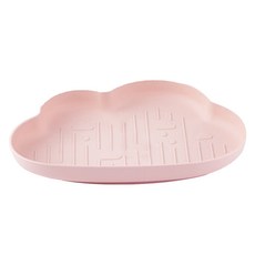 구름 1인 미니 간식 쟁반, 핑크, 1개