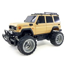 2.4Ghz 1:24 토요타 랜드크루저 오프로드 RC카 HEX352622BR, 브라운, 1개 브라운, 1개