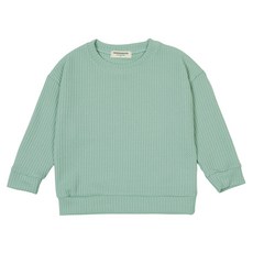 레인보우키즈 아동용 와플 무지 맨투맨