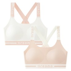 Juniday 第2階段 無痕凝膠夢想學生內衣 2件組