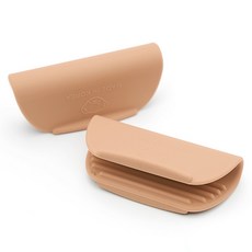 SiliconStory 白金矽膠廚房鍋具把手, 蜜桃米色, 2個