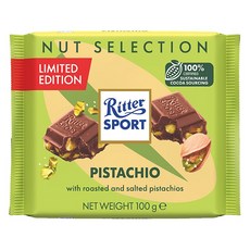 Ritter Sport 開心果巧克力, 100g, 1包