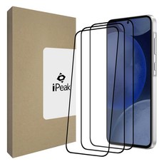 iPeak 全覆蓋鋼化玻璃手機螢幕保護貼 3入組, 1套