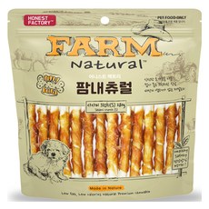 FARM 강아지 팜내츄럴 사사미크런치 발포껌 간식 S, 혼합맛(소가죽/닭고기), 280g, 1개