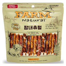 FARM 강아지 팜내츄럴 오리크런치 발포껌 간식 S, 혼합맛(소가죽/오리고기), 280g, 1개