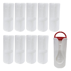 Draw Life Clover House 描繪生活 便攜式內袋塑膠袋 附提把 提把型 34 x 42 cm 6L x 20張 x 10包 + 收納盒組, 1套