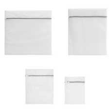 EDPS 緻密網眼洗衣袋 錐形袋 特大 + 大 + 中 + 小 組合, 1套, 白色