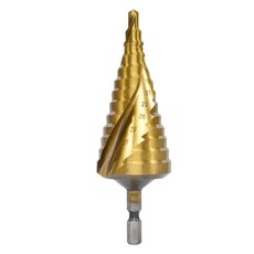 EX-POWER 螺旋階梯鑽 2刃 六角 SUS / TIN ESS-5, 本體(不含電池), 1個