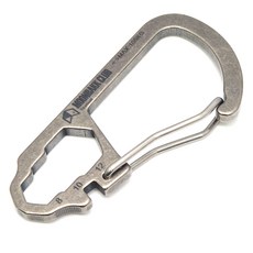 戶外社團鈦合金登山扣, 銀色, 1個
