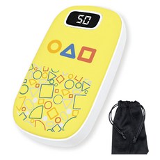 패리뷰리 ZTS 디지털 손난로 보조배터리 5000mAh, 18650 5000mAh, 베이비옐로 쉐입패턴