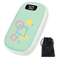 패리뷰리 ZTS 디지털 손난로 보조배터리 5000mAh, 18650 5000mAh, 베이비그린 컬러풀쉐입