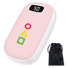 패리뷰리 ZTS 디지털 손난로 보조배터리 5000mAh, 18650 5000mAh, 베이비핑크 ZTS 컬러풀